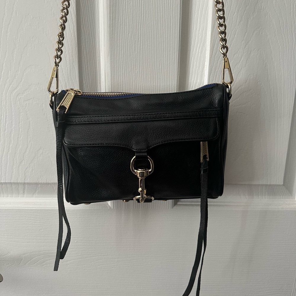 Rebecca Minkoff Black Leather Crossbody Bag